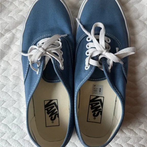 Vans Classic Blue and White Sneakers - Picture 6 of 7